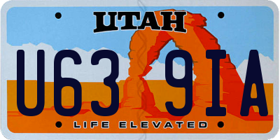 UT license plate U639IA