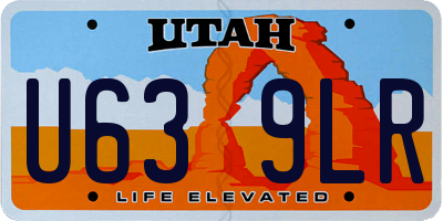 UT license plate U639LR