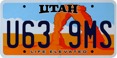 UT license plate U639MS