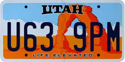 UT license plate U639PM