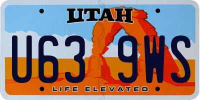 UT license plate U639WS