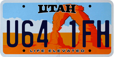 UT license plate U641FH