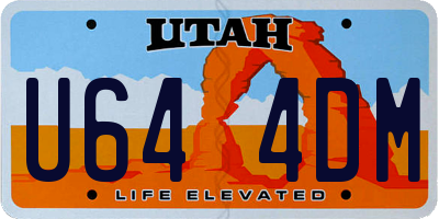 UT license plate U644DM