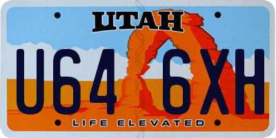 UT license plate U646XH