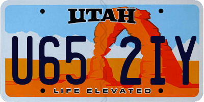 UT license plate U652IY