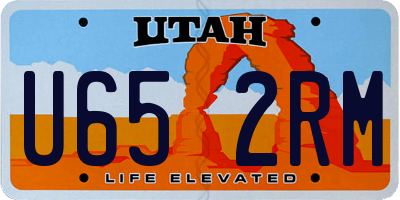 UT license plate U652RM