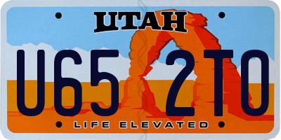 UT license plate U652TO