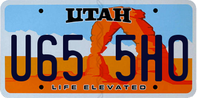 UT license plate U655HO