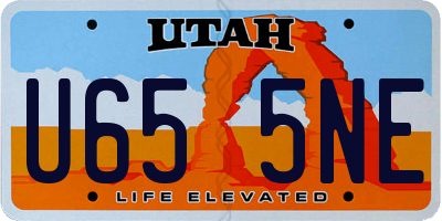 UT license plate U655NE