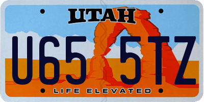 UT license plate U655TZ