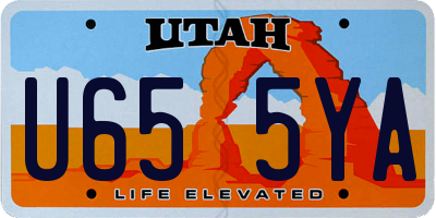 UT license plate U655YA