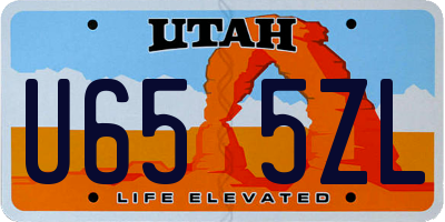 UT license plate U655ZL
