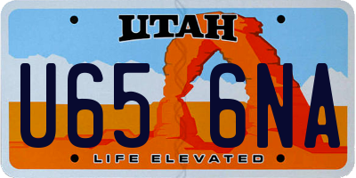 UT license plate U656NA