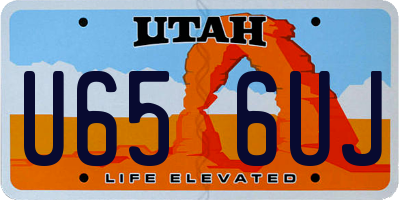 UT license plate U656UJ