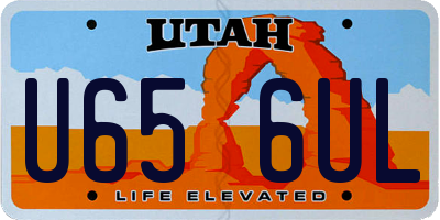 UT license plate U656UL