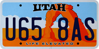 UT license plate U658AS