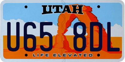 UT license plate U658DL
