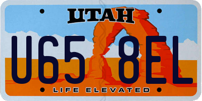 UT license plate U658EL