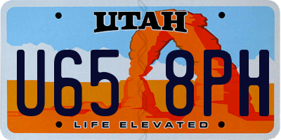 UT license plate U658PH