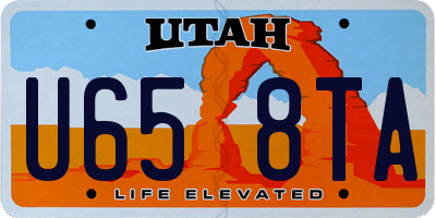UT license plate U658TA