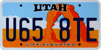 UT license plate U658TE