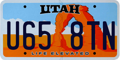 UT license plate U658TN