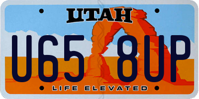 UT license plate U658UP