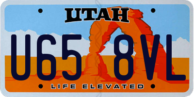 UT license plate U658VL