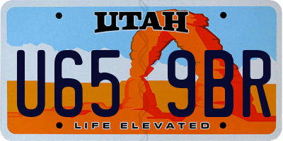 UT license plate U659BR