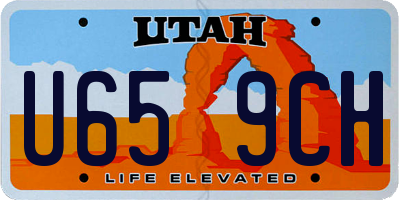 UT license plate U659CH