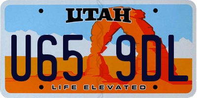 UT license plate U659DL