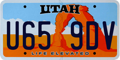 UT license plate U659DV