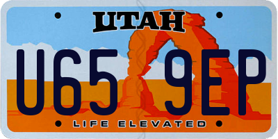UT license plate U659EP