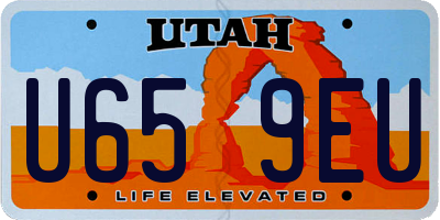 UT license plate U659EU