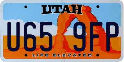 UT license plate U659FP