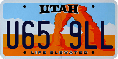 UT license plate U659LL