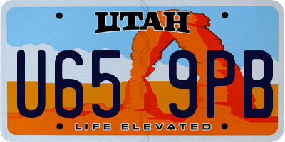 UT license plate U659PB