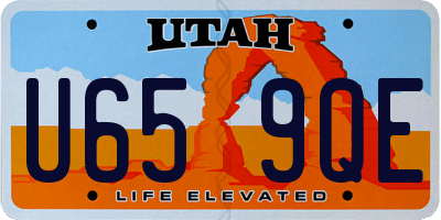 UT license plate U659QE