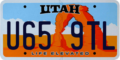 UT license plate U659TL