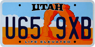 UT license plate U659XB