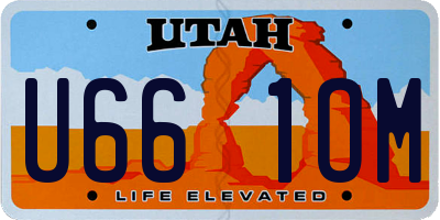 UT license plate U661OM