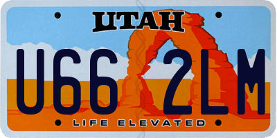 UT license plate U662LM