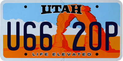 UT license plate U662OP
