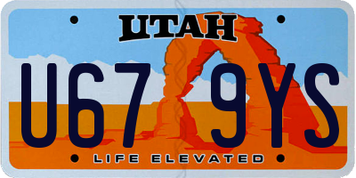 UT license plate U679YS