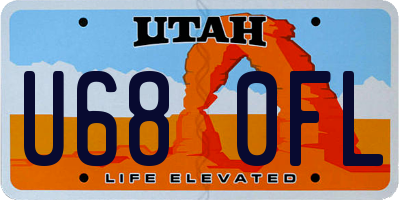 UT license plate U680FL