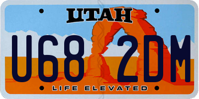 UT license plate U682DM