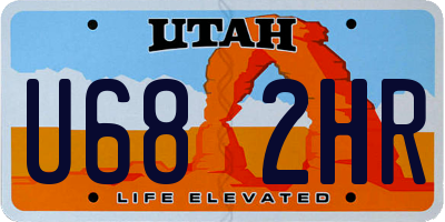 UT license plate U682HR