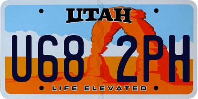 UT license plate U682PH