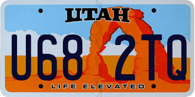 UT license plate U682TQ