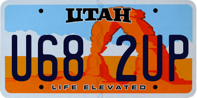 UT license plate U682UP
